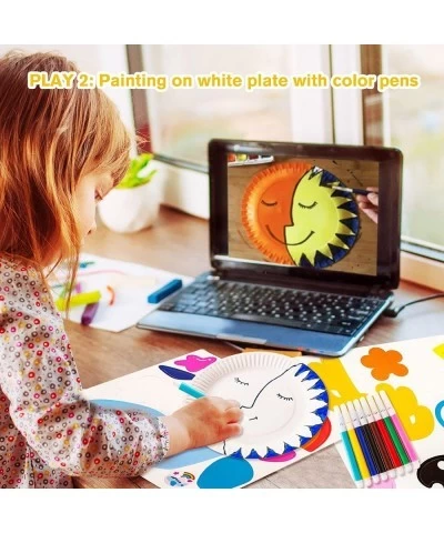 20Pcs Paper Plate Art Kit for Toddlers Art Craft Toy for Girl Boy Birthday Gift Children DIY Crafts Art Supply Project Creati...