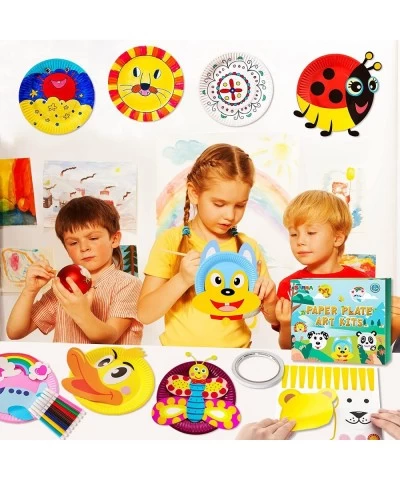 20Pcs Paper Plate Art Kit for Toddlers Art Craft Toy for Girl Boy Birthday Gift Children DIY Crafts Art Supply Project Creati...