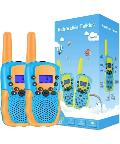 2 Pack Walkie Talkie for Kids and Case Hard Storage Carrying Small Case with Hand Strap and 2 Inner Mesh Pocket Children's Da...