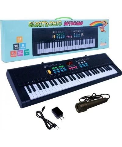 Keyboard Piano Electric Digital Piano Mini Music Electronic Keyboards 61 Key Kids Piano Musical Instrument Piano Toy w/ Micro...