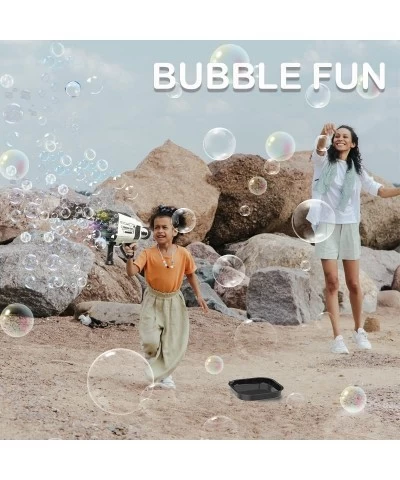 60-Hole Bubble Machine for Kids Rocket Launcher Bubble Maker Blower Automatic Bubble Toys 5000+ Bubbles per Min for Boys Girl...