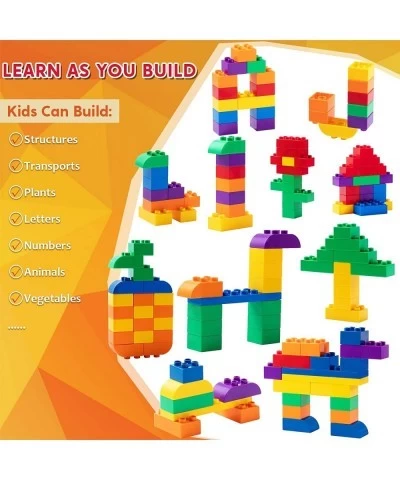 180 Pcs Kids Building Blocks Kit Toddler Basic Blocks Set Large Giant Big Classic Regular Bricks Toys Game for Preschool Ages...