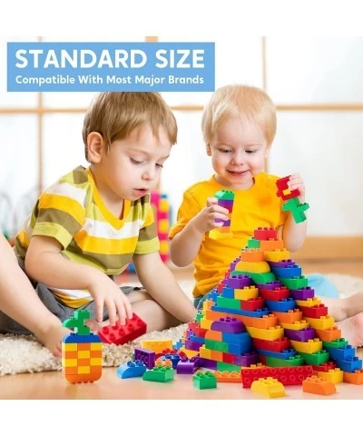 180 Pcs Kids Building Blocks Kit Toddler Basic Blocks Set Large Giant Big Classic Regular Bricks Toys Game for Preschool Ages...