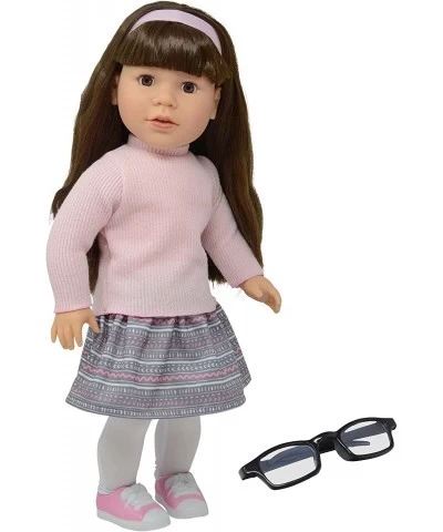 18 Inch Dolls with Soft Hair and Accessories – Soft Body Doll with Sleeping Eyes Poseable Vinyl Arms & Legs Dress Outfit & Gl...