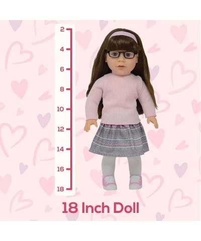 18 Inch Dolls with Soft Hair and Accessories – Soft Body Doll with Sleeping Eyes Poseable Vinyl Arms & Legs Dress Outfit & Gl...