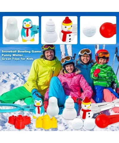 9Pcs Snowball Maker Tool Winter Snow Toys Kit for Snow Ball Snowman Shapes Maker Fights for Kids Toddlers Adults Outdoor Snow...