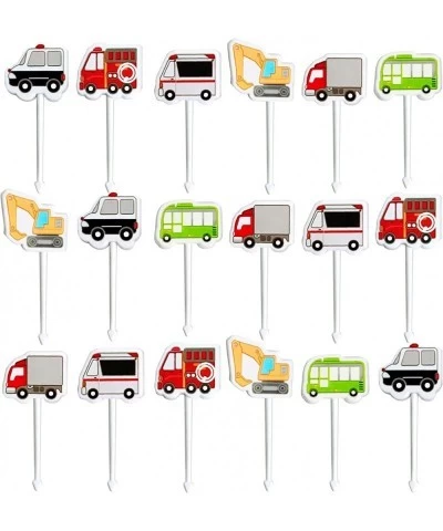 Vehicle Food Picks for Kids – 18-pcs Transport Vehicle Food Bento Picks Lunch Box Decoration for Kids and Toddlers – Automobi...