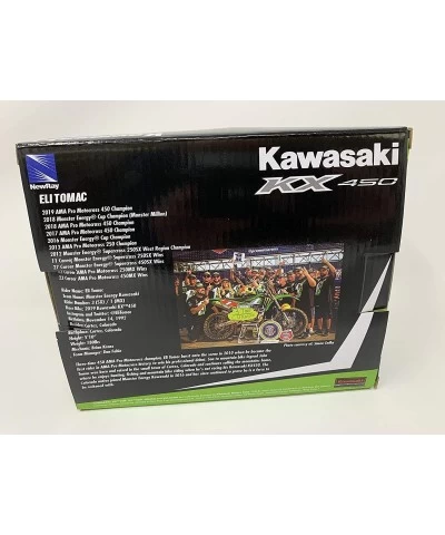 Kawasaki KX 450 3 Eli Tomac Factory Racing 1/12 scale Diecast Motorcycle Model $43.42 Kids' Play Motorcycles