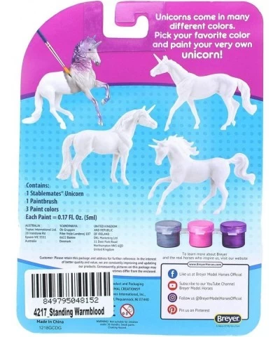 Unicorn Play & Paint Model Horse - Standing Warmblood $19.11 Kids' Drawing & Writing Boards