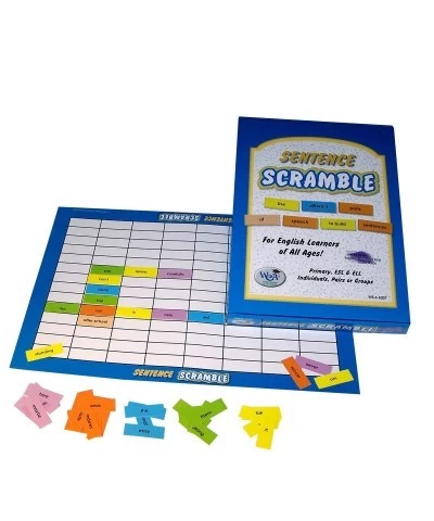 6007 Sentence Scramble Game Grade: 3 8.5" Height 1.25" Width 11" Length $29.38 Board Games