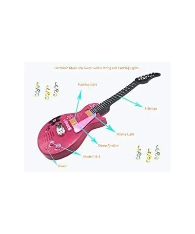 HK-9080A(Pink) Sound Music and Light Fun Junior Guitar for Kids & Beginners Great Gift Pink (Gui5862B) $82.04 Kids' Musical I...