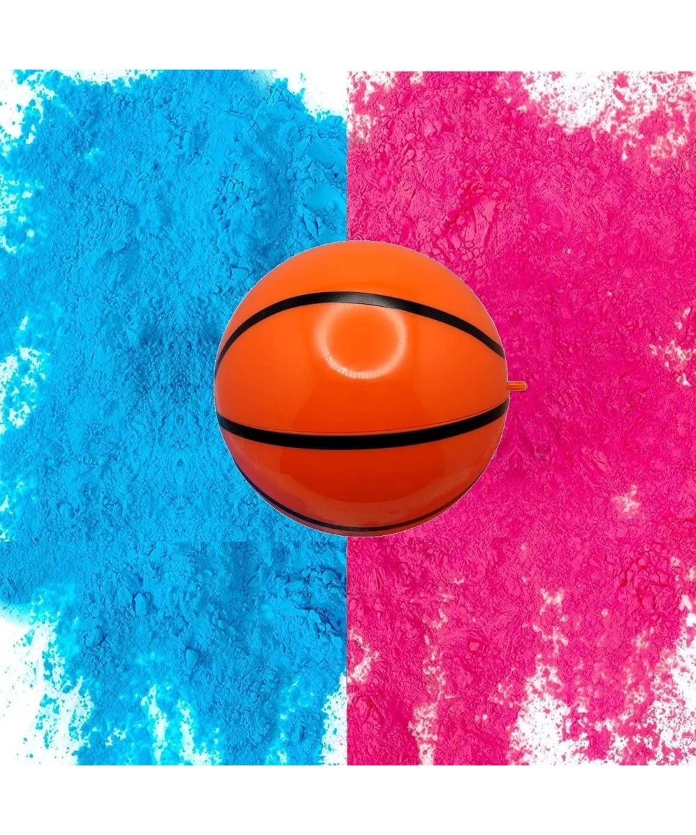 Basketball Gender Reveal Ball - Outdoor Basketball Pink and Blue Baby Theme Party Decorations - Boy or Girl Empty Ball with P...