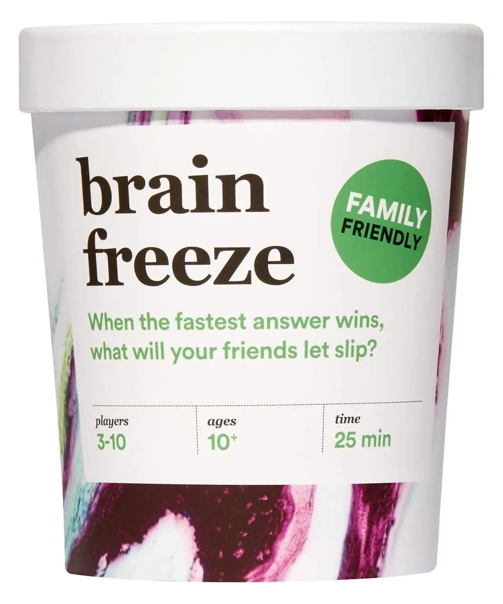 Brain Freeze Family Card Game: The Speak-Before-You-Think Game for All Ages - Family Edition $18.90 Card Games