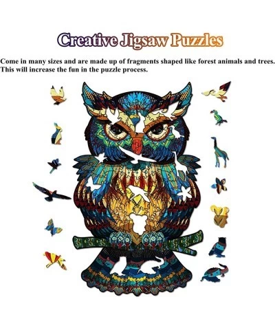 Wooden Puzzles for Adults and Kids Toys Birthday Valentine Men Women Gifts Family Parent Child Games Unique Animal Shape Jigs...