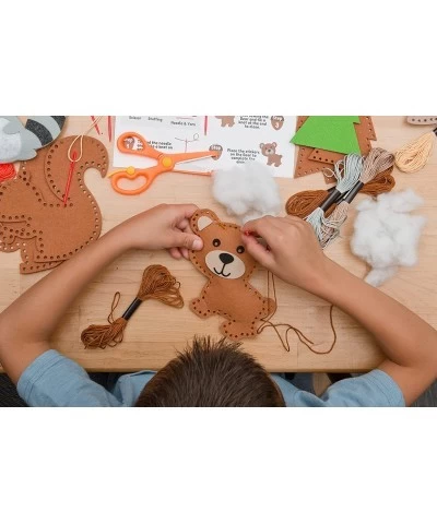 Sewing Kit for Kids - Woodland Animals Kids Sewing Kit - Make Your Own Stuffed Animal Kit - Felt Stitch Art and Craft Toys fo...