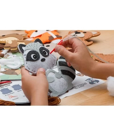 Sewing Kit for Kids - Woodland Animals Kids Sewing Kit - Make Your Own Stuffed Animal Kit - Felt Stitch Art and Craft Toys fo...