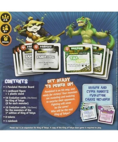 IELLO: King of Tokyo Power Up New Edition Set of Evolution Cards to Power up Your Monsters Included 30 Minute Play Time 2 to ...