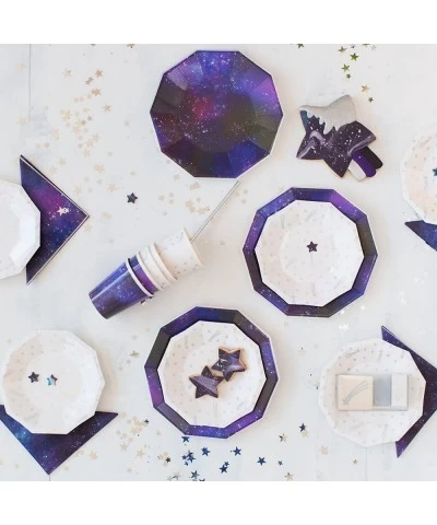 Galactic Outer Space/Galaxy Large Paper Party Plates Pack of 8 $18.55 Kids' Party Tableware