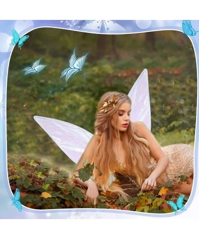 Fairy Wings Angel Butterfly Wings and Fairy Ears Elf Ears Christmas Costumes Gift for Women Kids Girls Masquerade Cosplay (Wh...