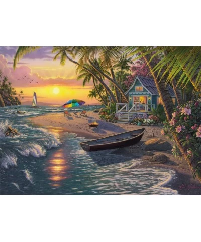 Kim Norlien - Sunset Beach - 1000 Piece Jigsaw Puzzle with Hidden Images $34.20 Jigsaw Puzzles