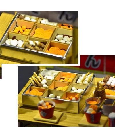 DIY Wooden Dollhouse Japanese Style Trolley Dining Car Street Kanto Cooking Food Truck 3D Miniature Assembled Toys Creative G...