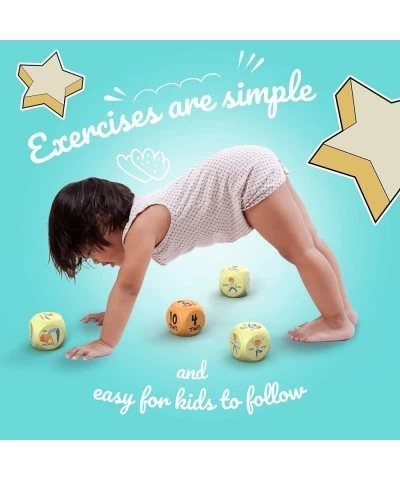 Kids Yoga Dice - Fun Exercise Dice for Kids Solo or Group Classes 6-Sided Foam Workout Dice for Home Classroom and Physical E...