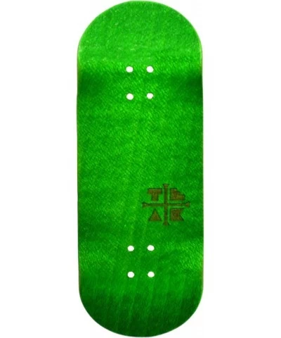 Prolific Wooden Fingerboard Deck Ghillie Green - 34mm x 97mm - Handmade Pro Shape & Size - Five Plies Wood Veneer - Includes ...