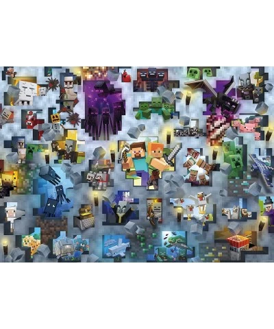 Minecraft Mobs 1000 Piece Jigsaw Puzzle for Adults - 17188 Every Piece is Unique Softclick Technology Means Pieces Fit Togeth...