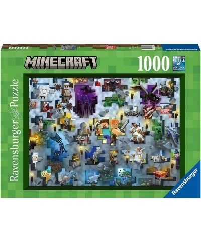 Minecraft Mobs 1000 Piece Jigsaw Puzzle for Adults - 17188 Every Piece is Unique Softclick Technology Means Pieces Fit Togeth...