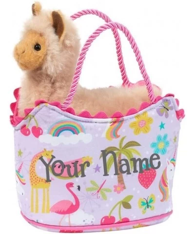 Personalized Summer Surprise Llama Purse - Berry Unicorn Pet Carrier and Stuffed Animal with Custom Name $43.54 Stuffed Anima...