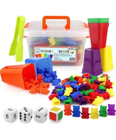 Counting Bears with Matching/Sorting Cups 4 Dice Tweezers and an Activity e-Book. for Toddler Games | Early Childhood Educati...