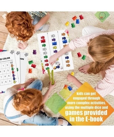 Counting Bears with Matching/Sorting Cups 4 Dice Tweezers and an Activity e-Book. for Toddler Games | Early Childhood Educati...