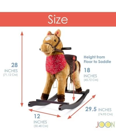 Cowboy Rocking Horse - Tan Brown $141.29 Rocking Horses & Animals