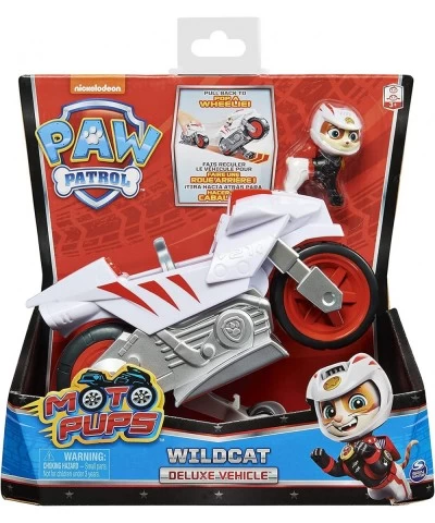 Paw Patrol Moto Pups Wildcat’s Deluxe Pull Back Motorcycle Vehicle with Wheelie Feature and Figure $53.97 Kids' Play Tractors