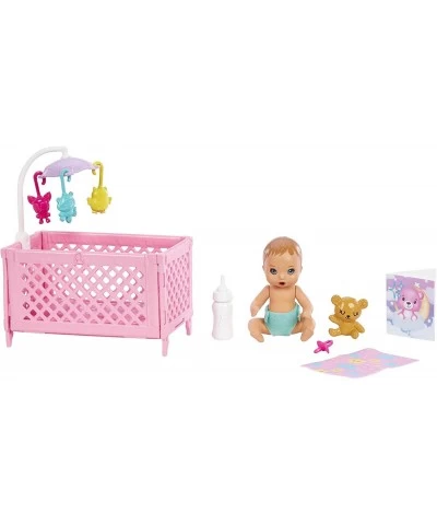 Doll and Accessories Crib Playset with Skipper Doll Baby Doll with Sleepy Eyes Furniture and Themed Accessories Babysitters I...