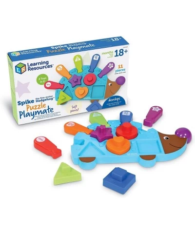 Spike the Fine Motor Hedgehog Puzzle Playmate - 11 Pieces Ages 18+ months Fine Motor Game Color and Shape Recognition Toddler...