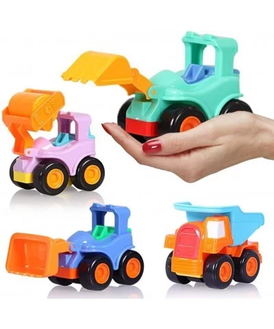 Toy Cars for 2 3 4 5 Year old Boys Girls Toddlers Friction Powered Cars Push and Go Construction Truck Toys Pull back and Go ...