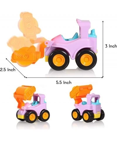 Toy Cars for 2 3 4 5 Year old Boys Girls Toddlers Friction Powered Cars Push and Go Construction Truck Toys Pull back and Go ...