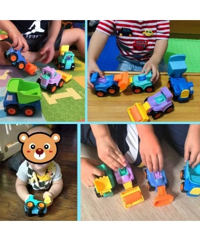 Toy Cars for 2 3 4 5 Year old Boys Girls Toddlers Friction Powered Cars Push and Go Construction Truck Toys Pull back and Go ...