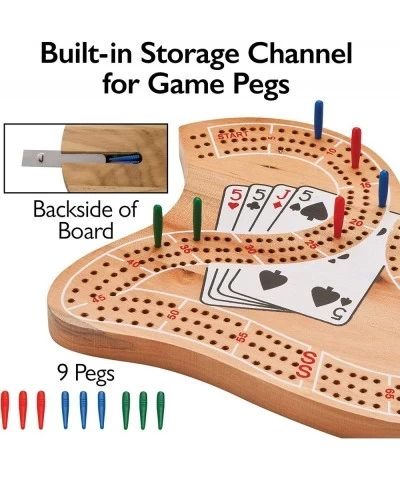 Mainstreet Classics Wooden "29" Cribbage Board Game Set $21.65 Board Games