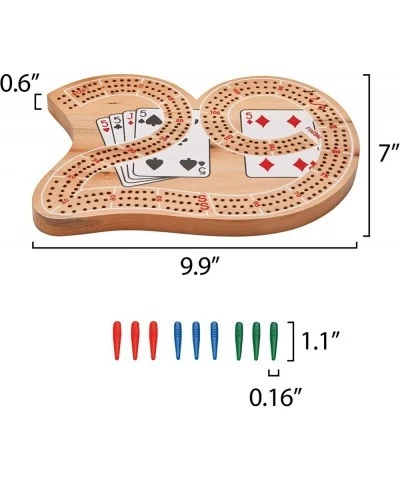 Mainstreet Classics Wooden "29" Cribbage Board Game Set $21.65 Board Games