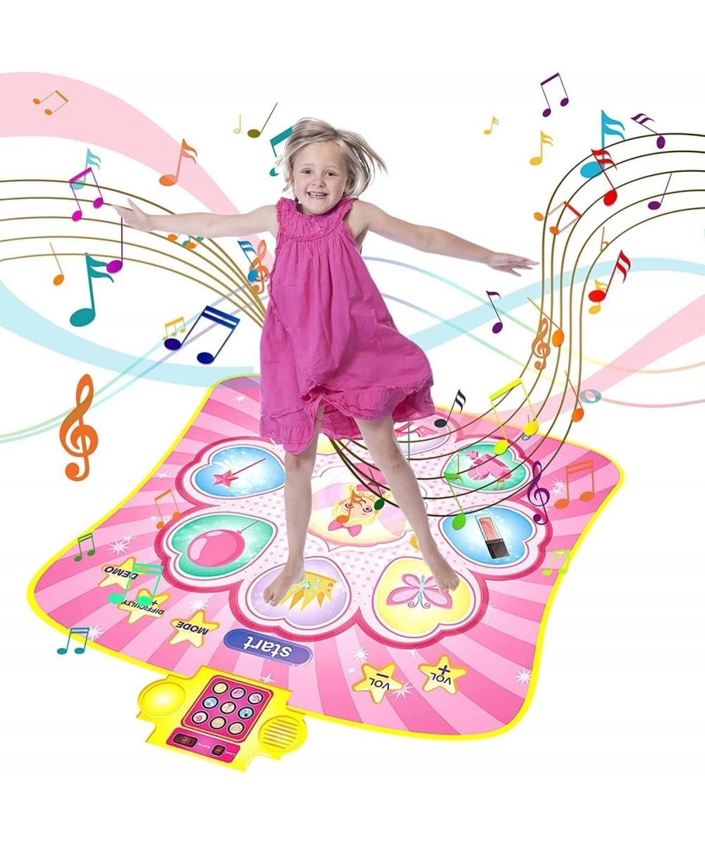 Dance Mat Dance Mixer Rhythm Step Play Mat Dance Game Toy Gift for Kids Girls Boys Dance Pad with LED Lights for Chirdren Chr...