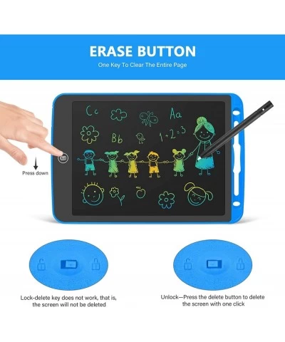 LCD Writing Tablet 10 Inch Toddler Doodle Board Colorful Drawing Tablet Erasable Reusable Electronic Painting Pads Educationa...