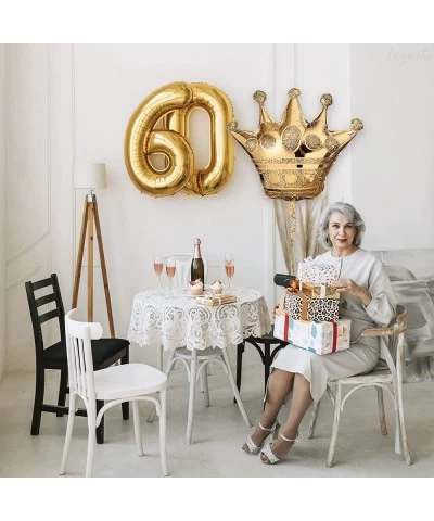 3 Pcs Crown Balloons Gold Foil - Crown Shape Balloons Halloween Decoration Foil Christmas Balloons - Anniversary Balloons Pri...