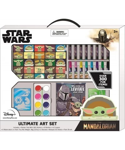 Star Wars Mandalorian Baby Yoda Mega Art Set for Kids with Stickers for Painting + Coloring $34.82 Craft Kits