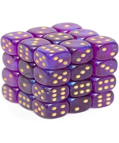 Borealis 12mm d6 Royal Purple/Gold Luminary Dice Block (36 dice) (CHX27987) $24.39 Game Accessories