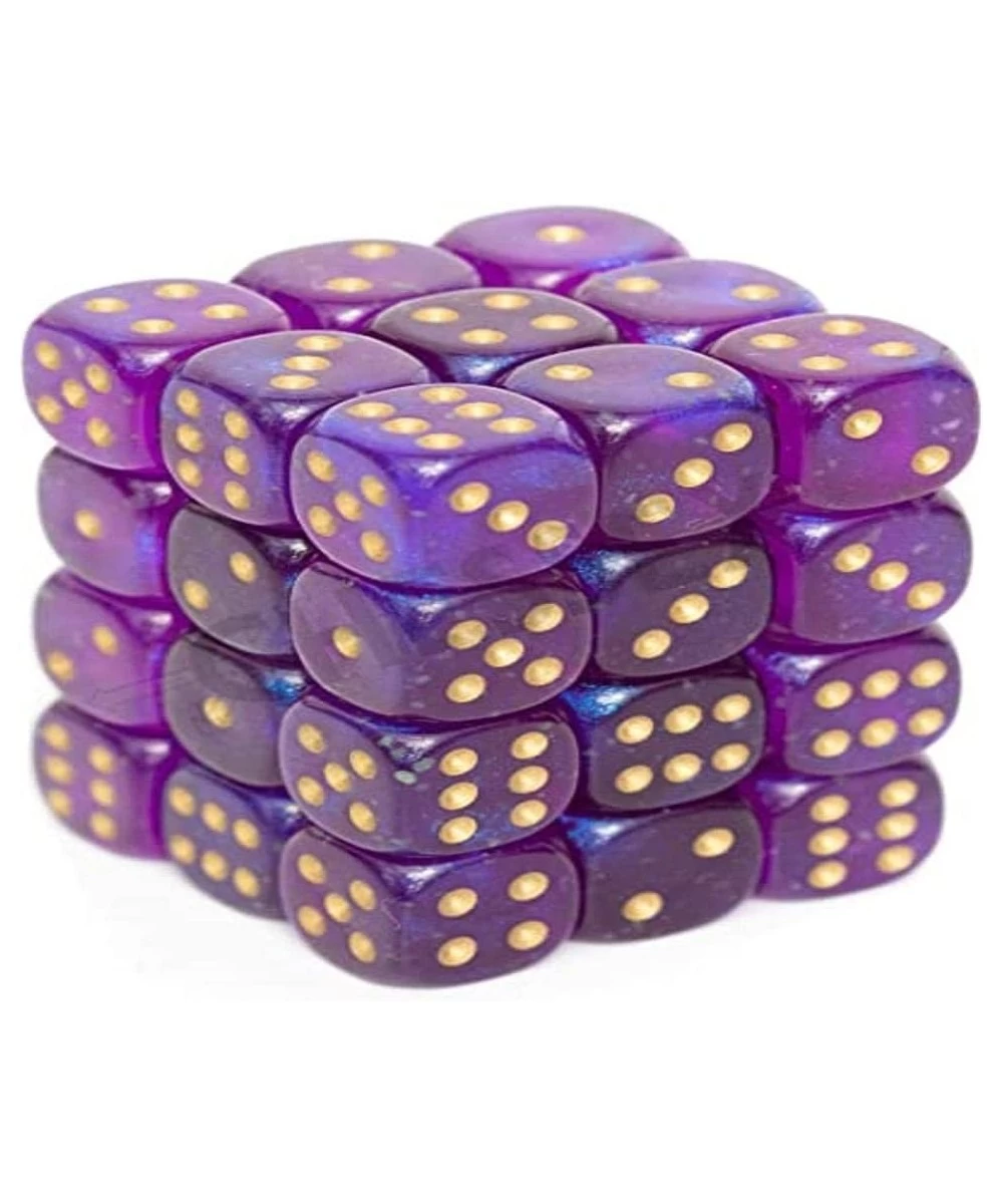 Borealis 12mm d6 Royal Purple/Gold Luminary Dice Block (36 dice) (CHX27987) $24.39 Game Accessories