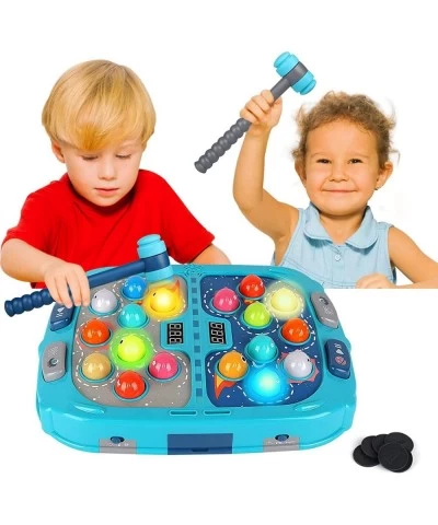 Whack A Mole Game Toys for 3+ Year Old Boys Learning Interactive Educational Early Developmental Toy with 3 Modes 2 Hammers P...