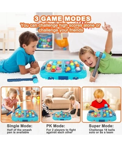 Whack A Mole Game Toys for 3+ Year Old Boys Learning Interactive Educational Early Developmental Toy with 3 Modes 2 Hammers P...