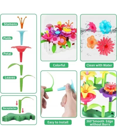 Toddler Toys Gifts for 3 4 5 6 7 Year Old Girls Boys Flower Garden Building Toy STEM Educational Activity Preschool Toys for ...